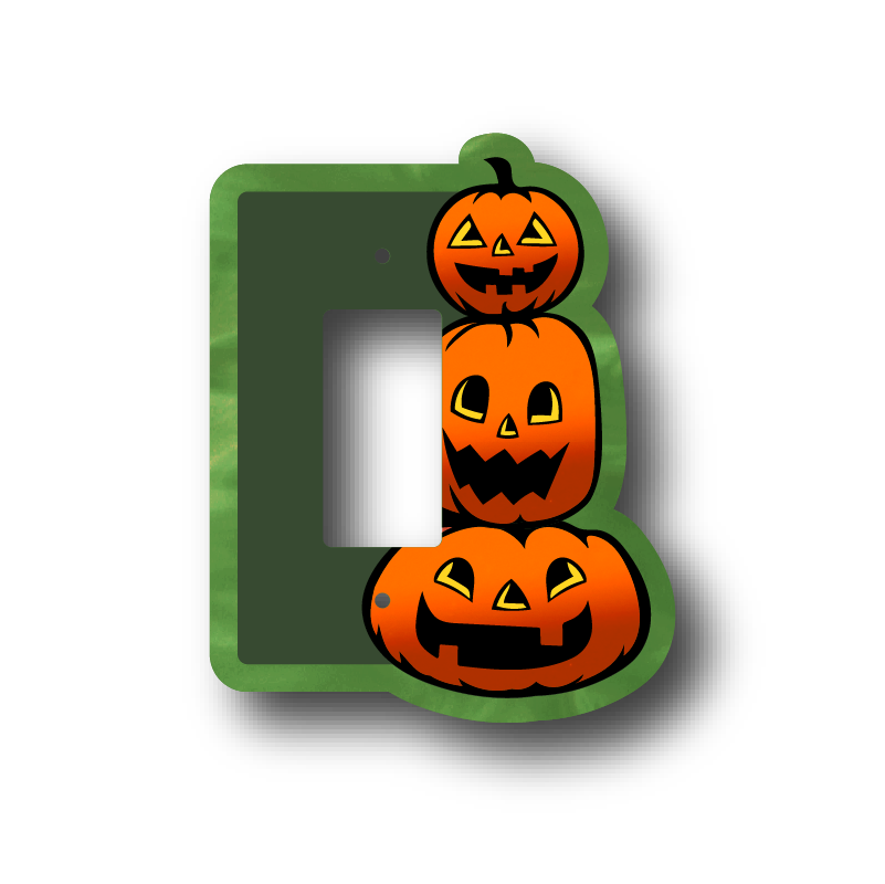 Pumpkin Stack Light Switch Cover