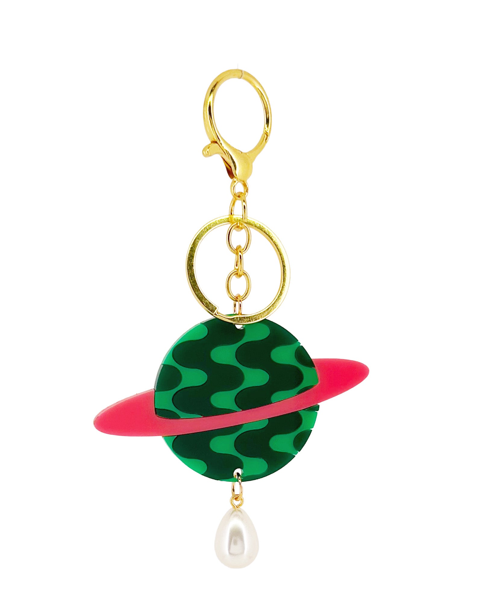 Wavy Saturn Bag Charm