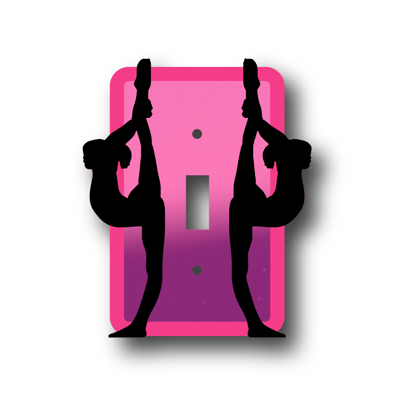 Needle Pose Gymnastics Light Switch Cover