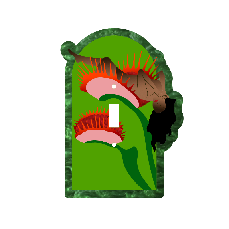 Siren's Garden Light Switch Cover