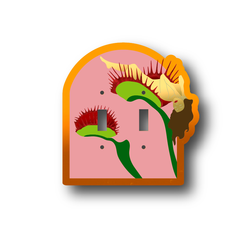 Siren's Garden Light Switch Cover