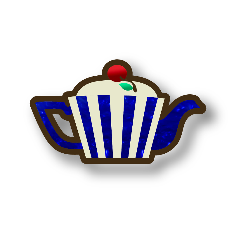 Striped Teapot Wall Art