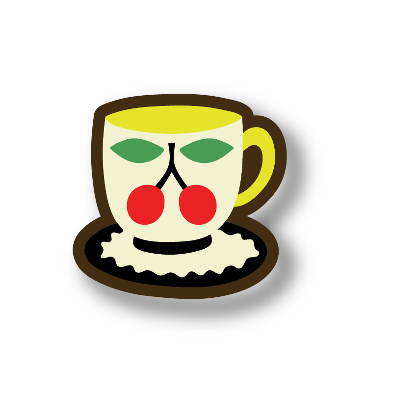 Cherry Teacup Wall Art