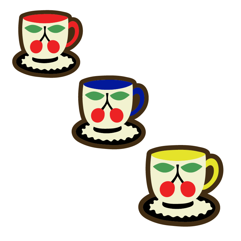 Cherry Teacup Wall Art