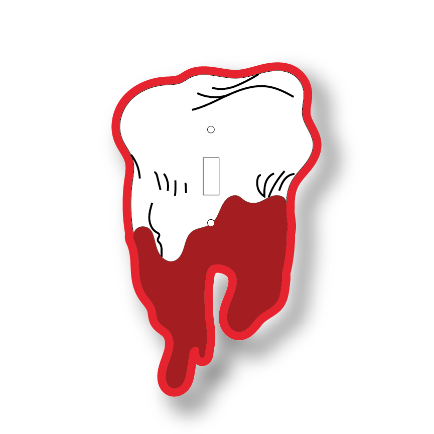 Tooth Magic Light Switch Cover