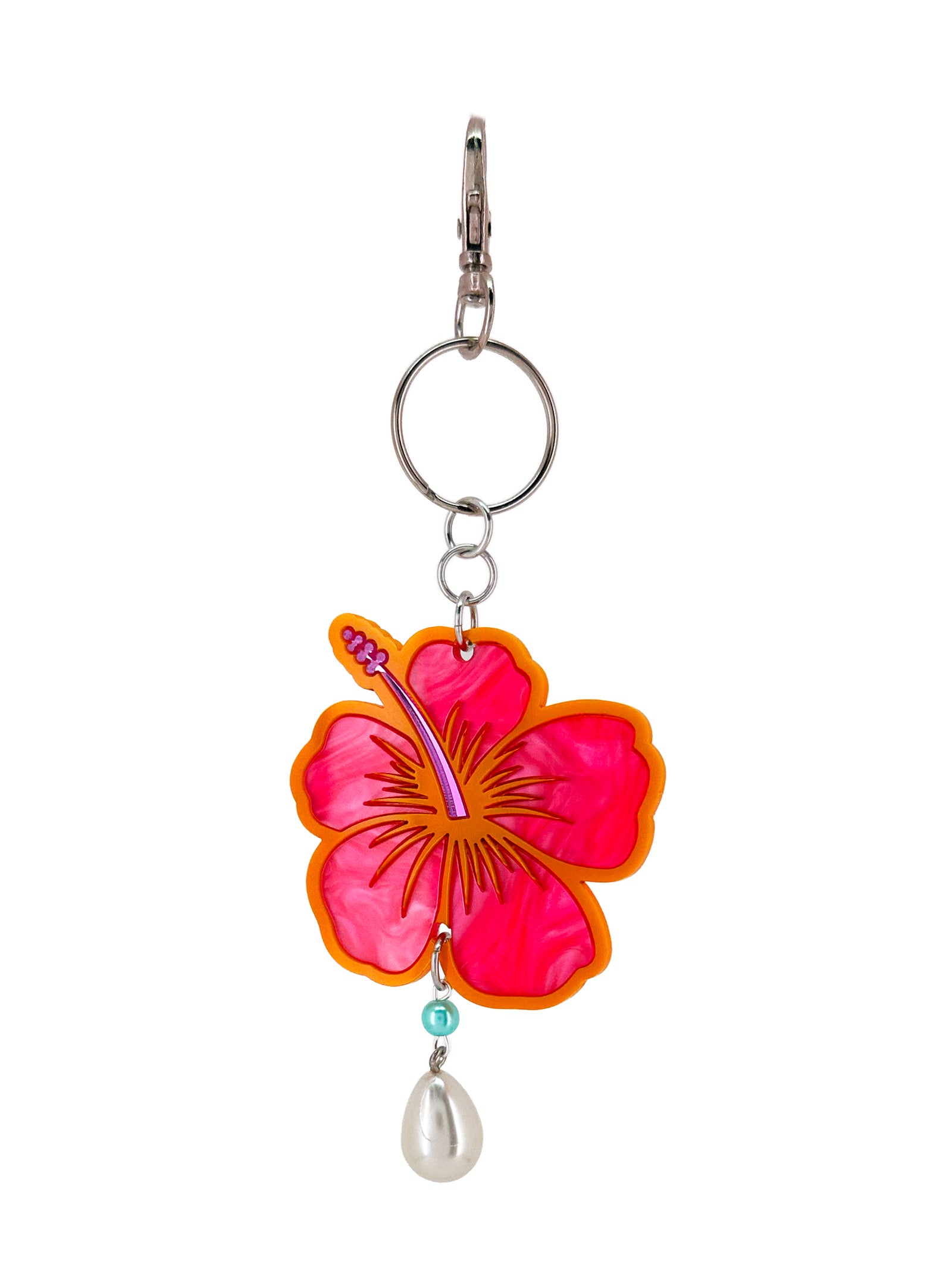 Hibiscus Bag Charm