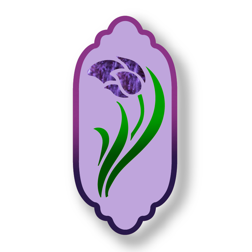 Tulip Nouveau Wall Art and Mirror