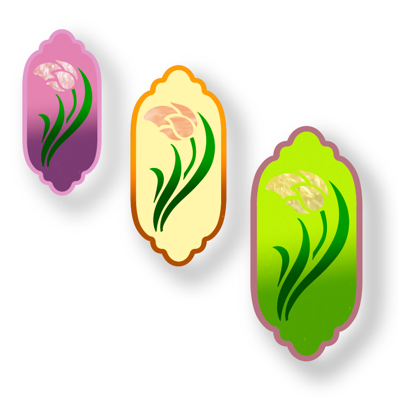 Tulip Nouveau Wall Art and Mirror