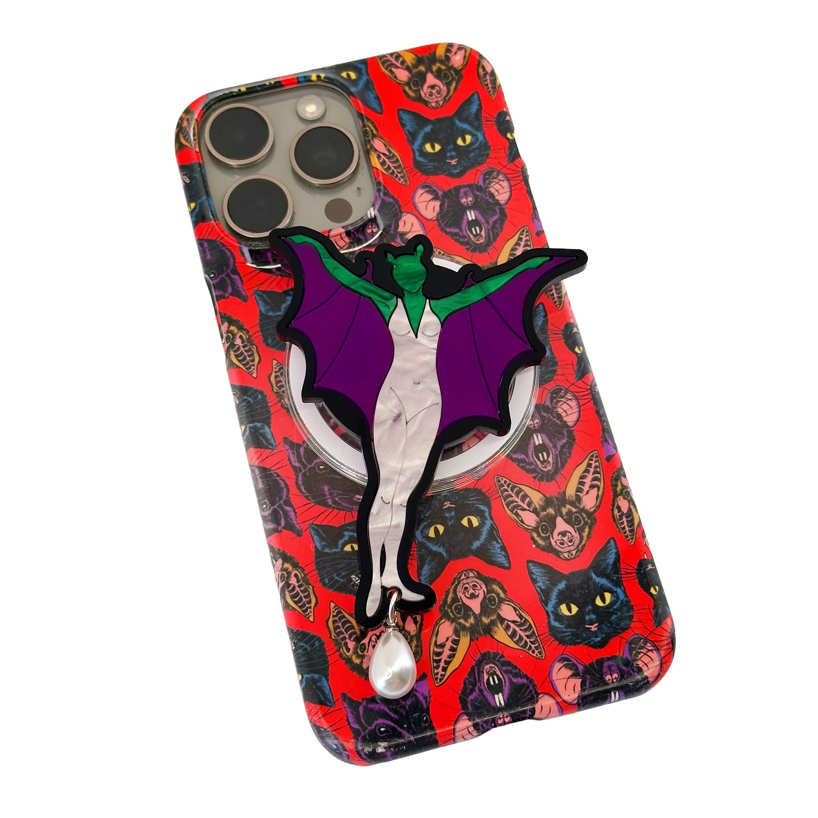 Winged Woman Phone Charm