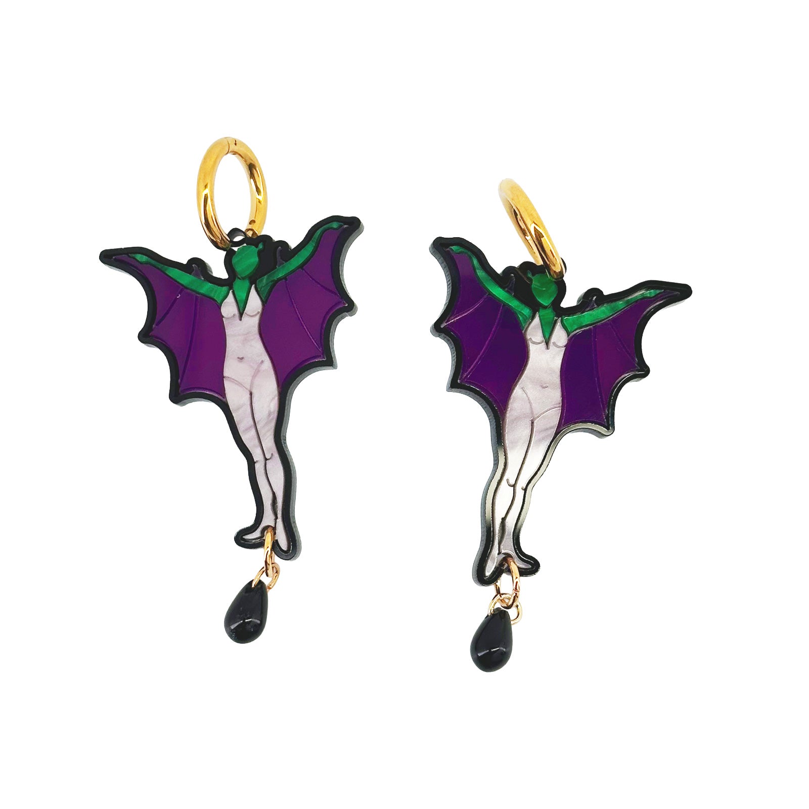 Winged Woman Earrings