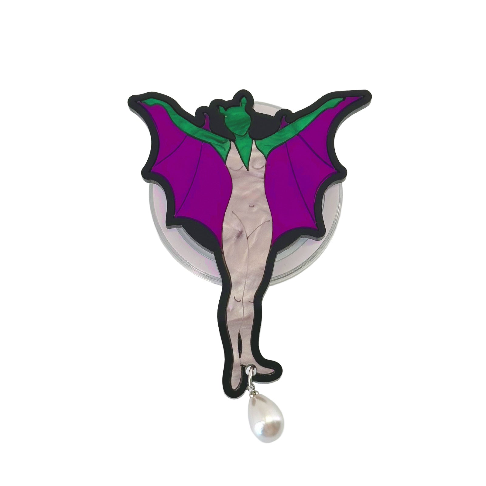 Winged Woman Phone Charm