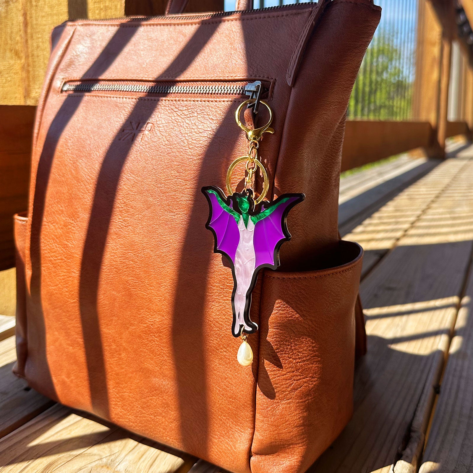 Winged Woman Bag Charm