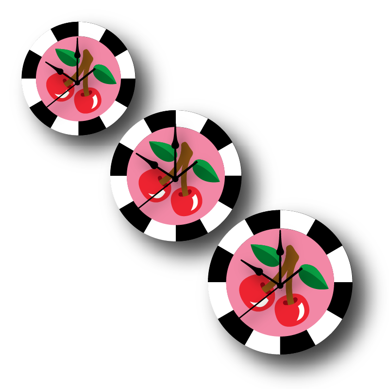 Very Cherry Wall Clock