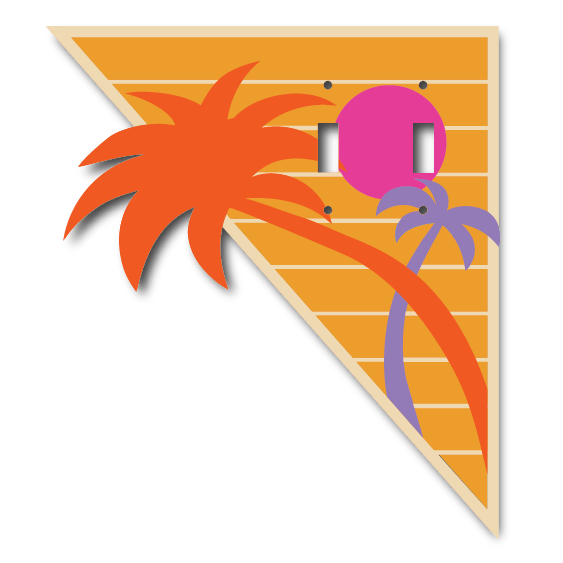 Vice City Light Switch Cover