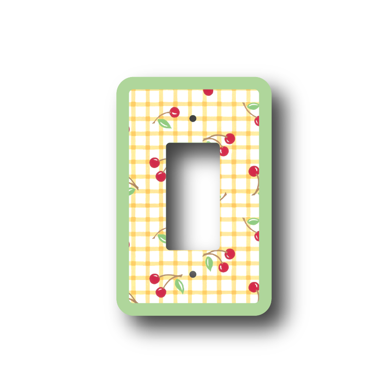 Cherry Print Light Switch Cover