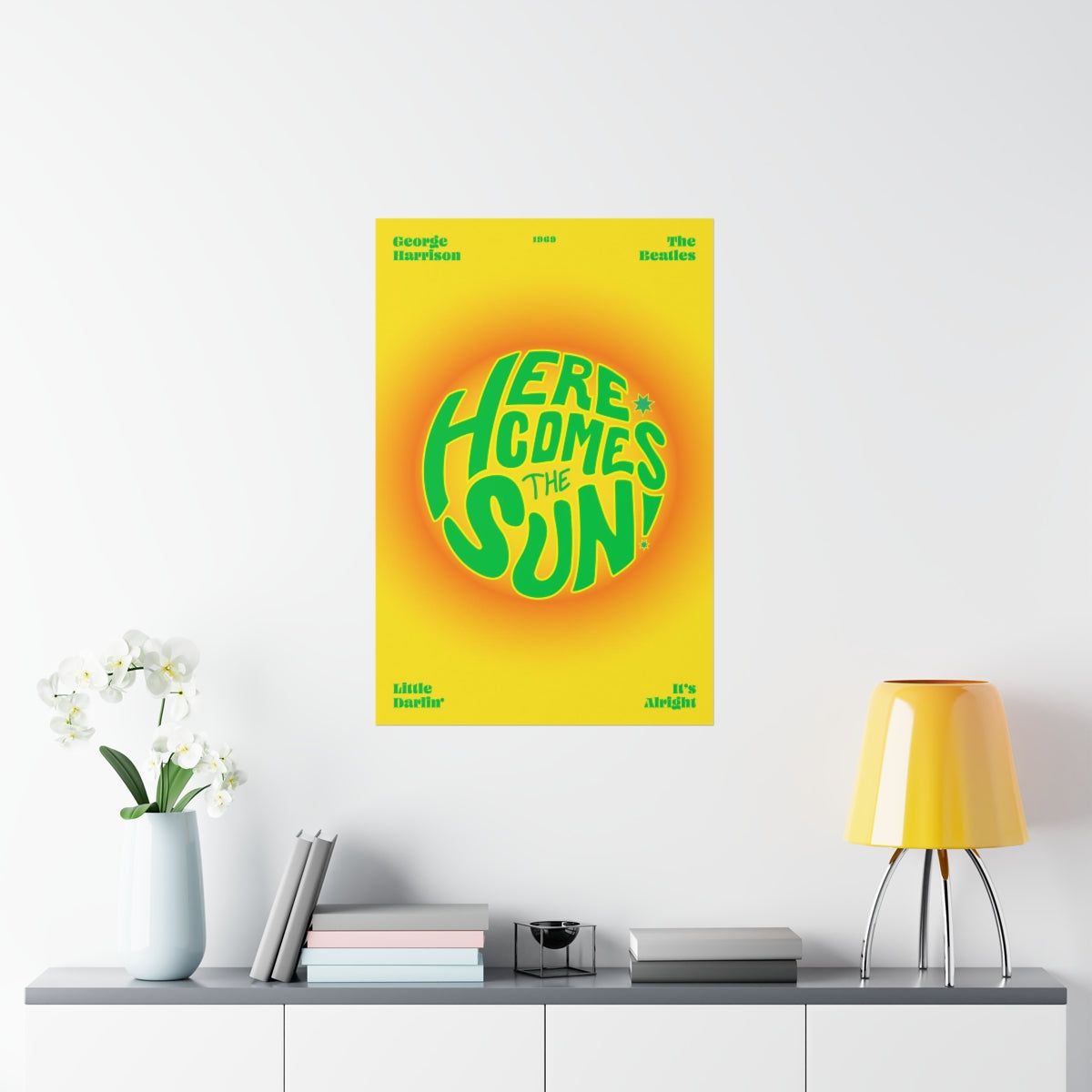 Here Comes The Sun Wall Art Print