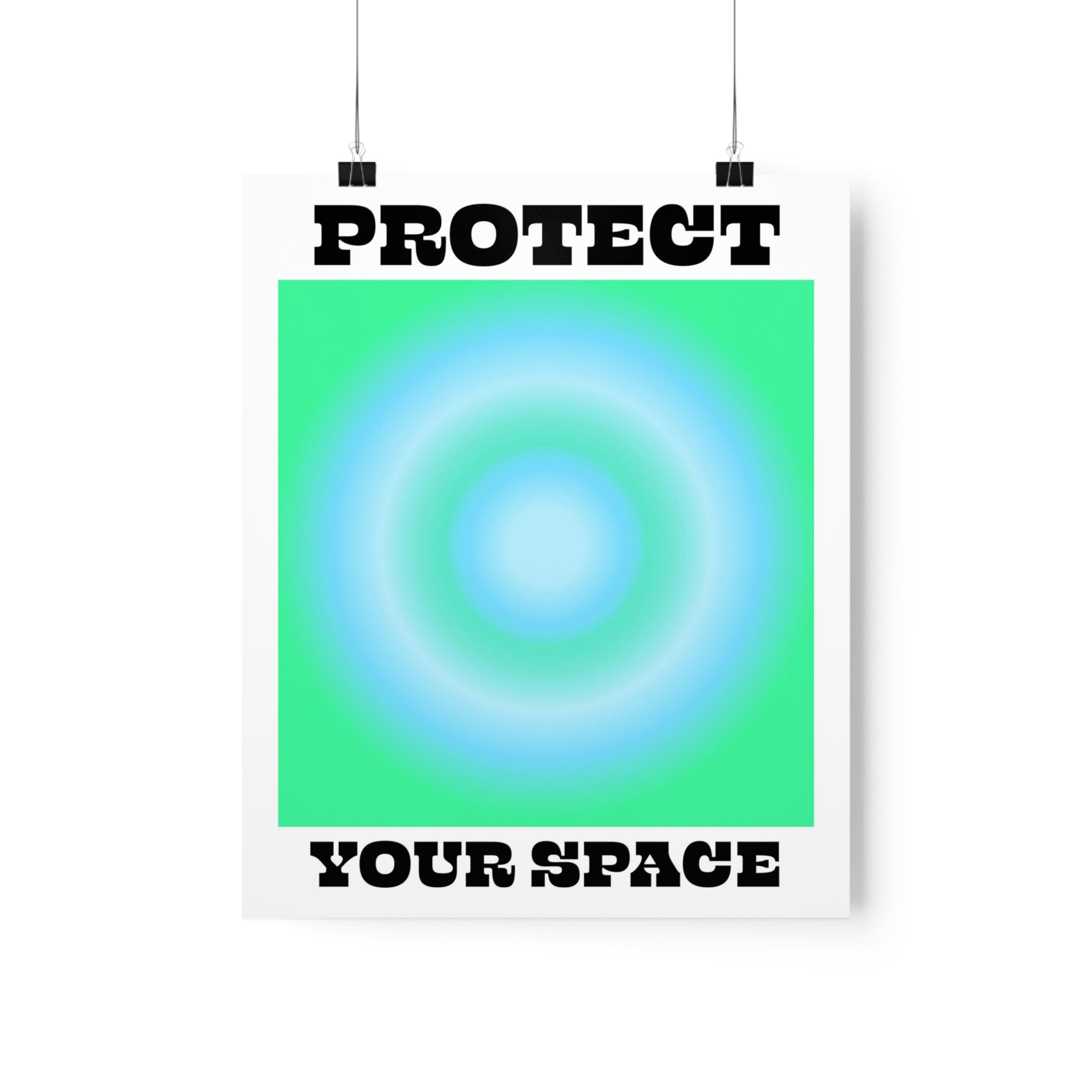 Protect Aura Green Wall Art Print