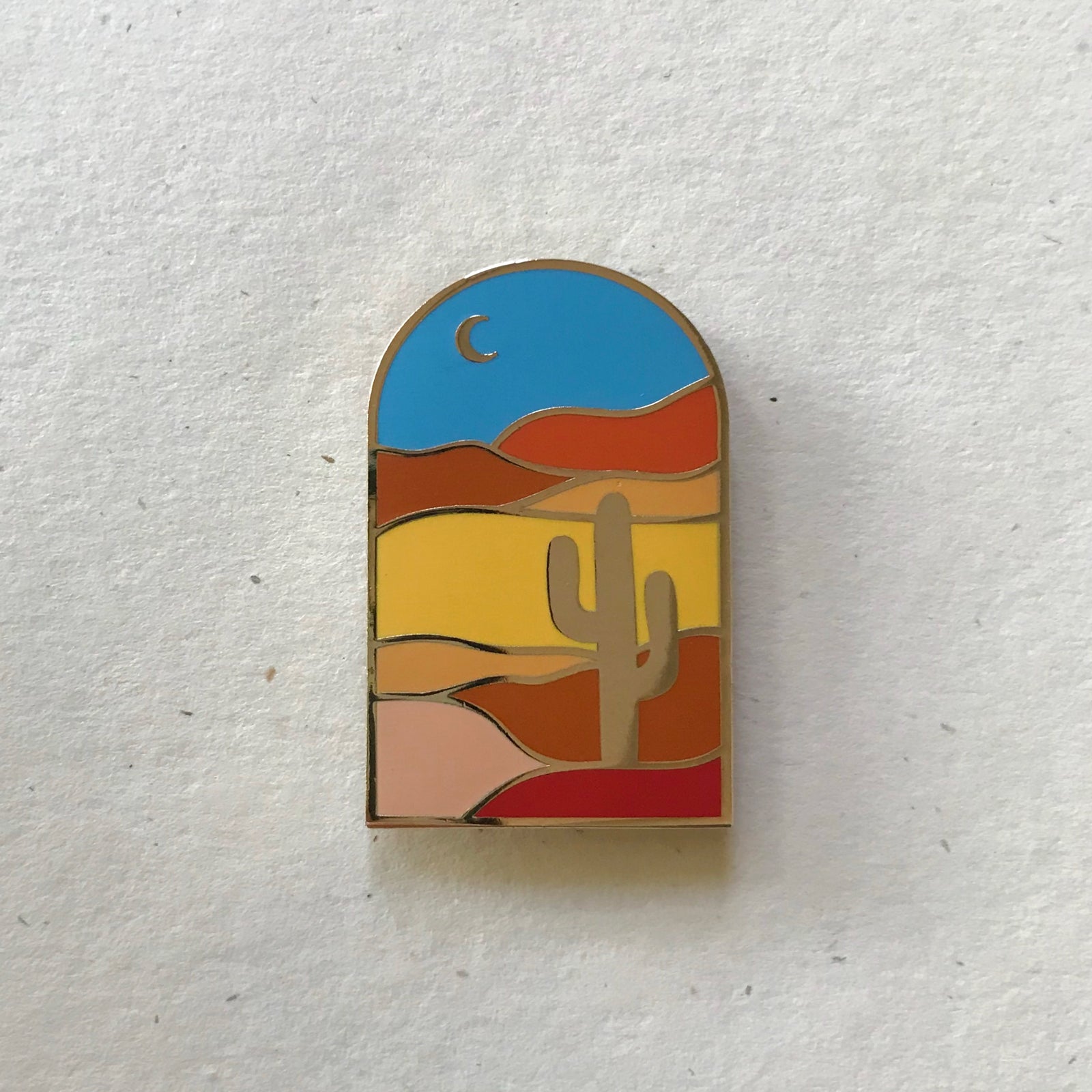 Desert Portrait Enamel Pin