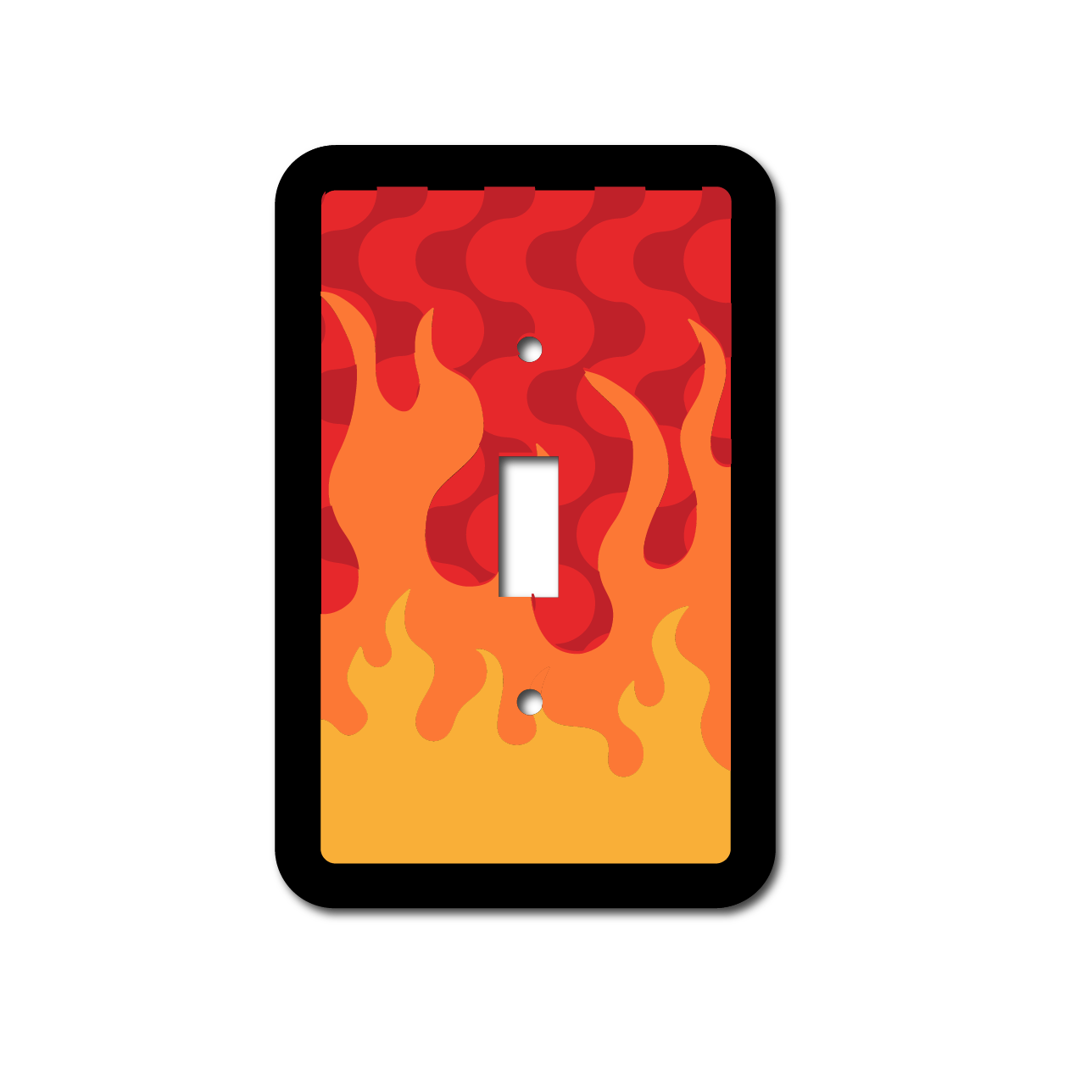 Flaming Light Switch Cover