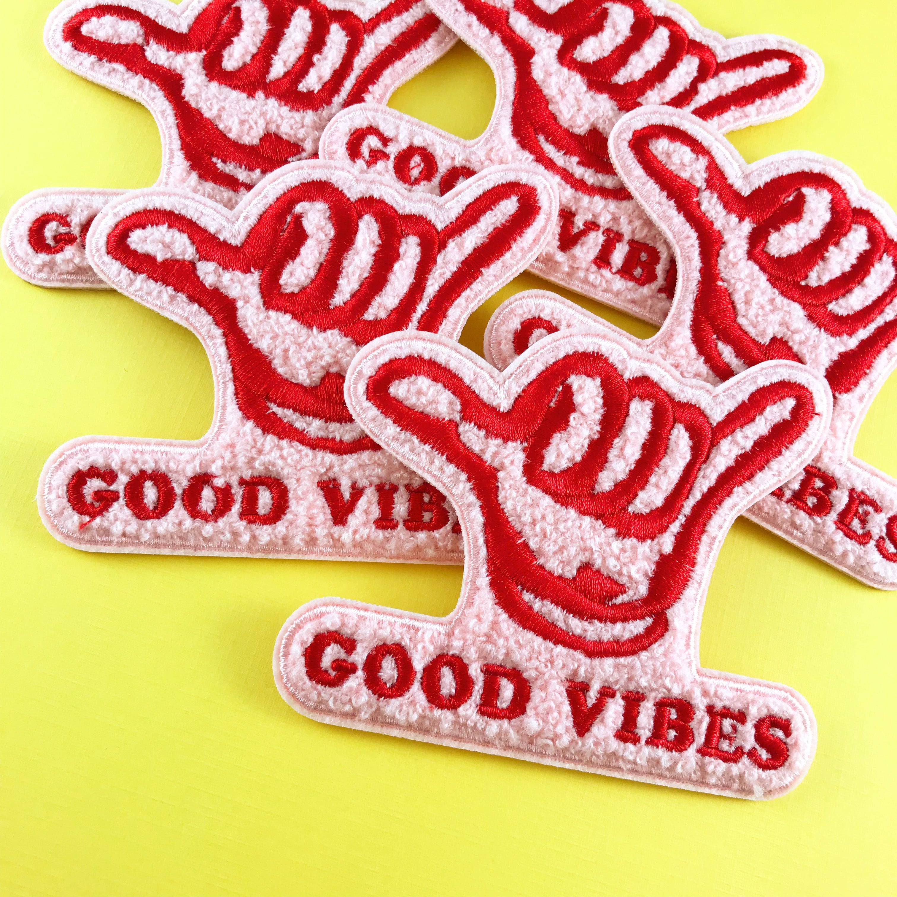 Good Vibes Chenille Patch,FlairMindFlowers