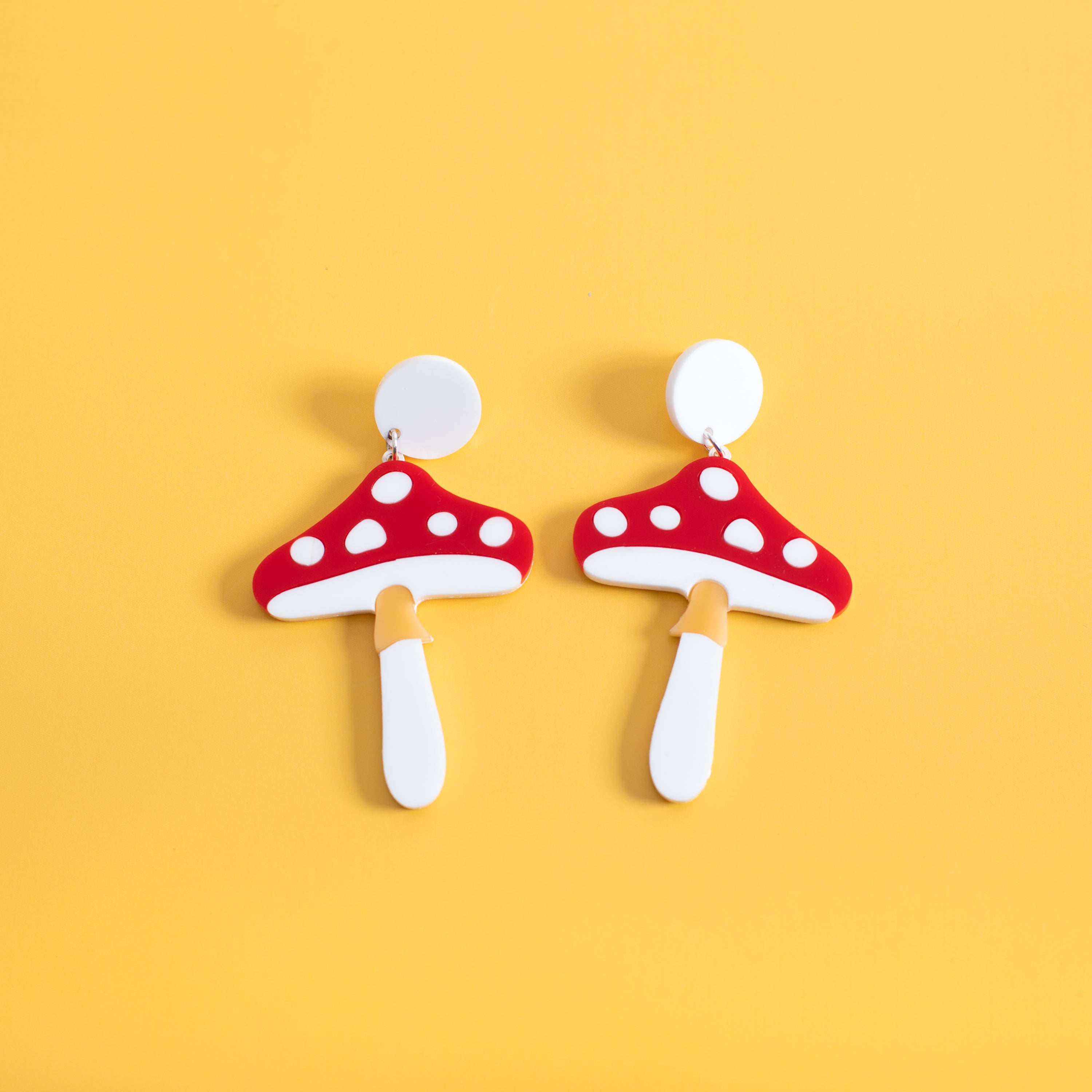 The Magic Mushroom Stud Earrings,EarringMindFlowers