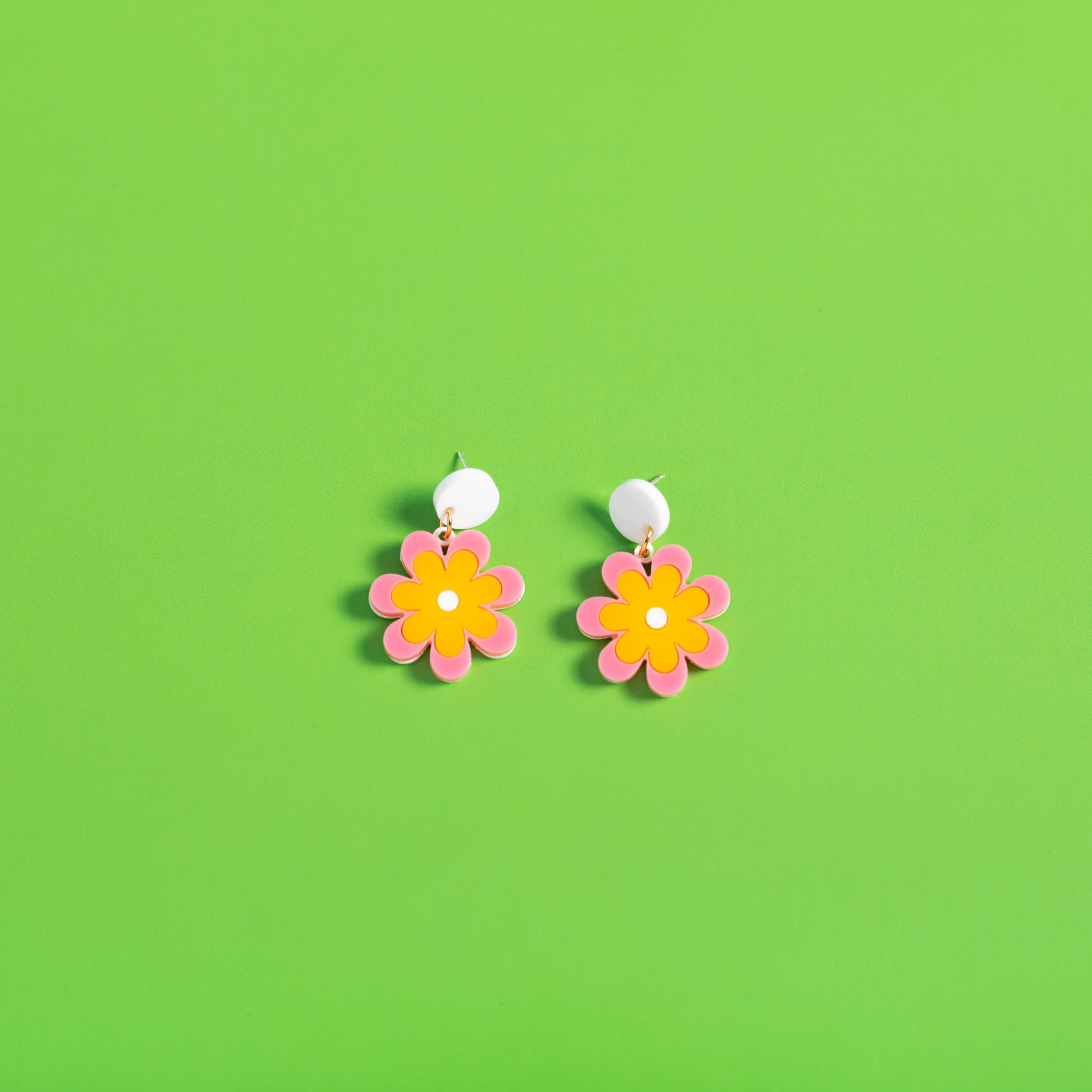 The Baby Candy Daisy Hanging Stud Earrings,EarringMindFlowers