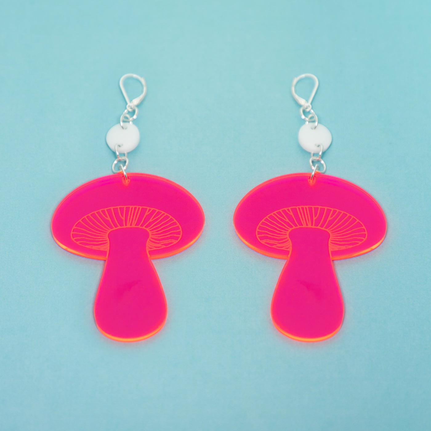 The Gilly Mushroom Dot & Chain Earrings,EarringMindFlowers