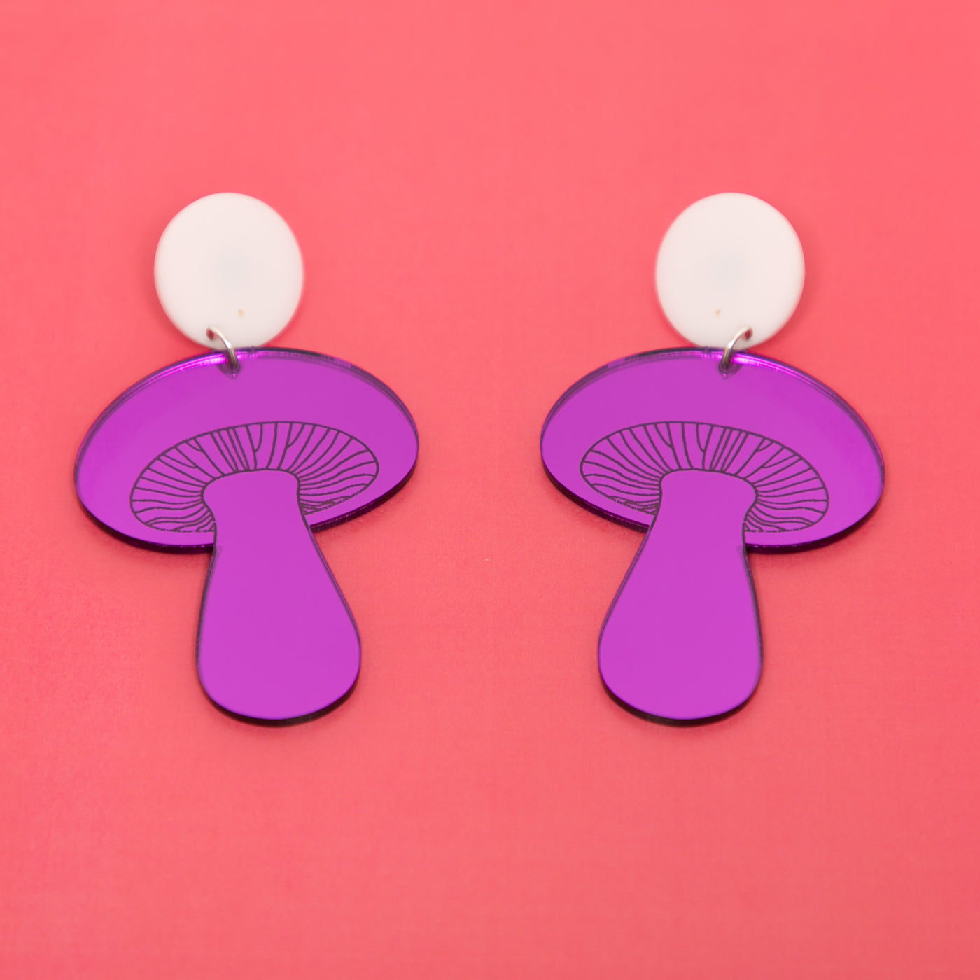 The Gilly Mushroom Stud Earrings,EarringMindFlowers