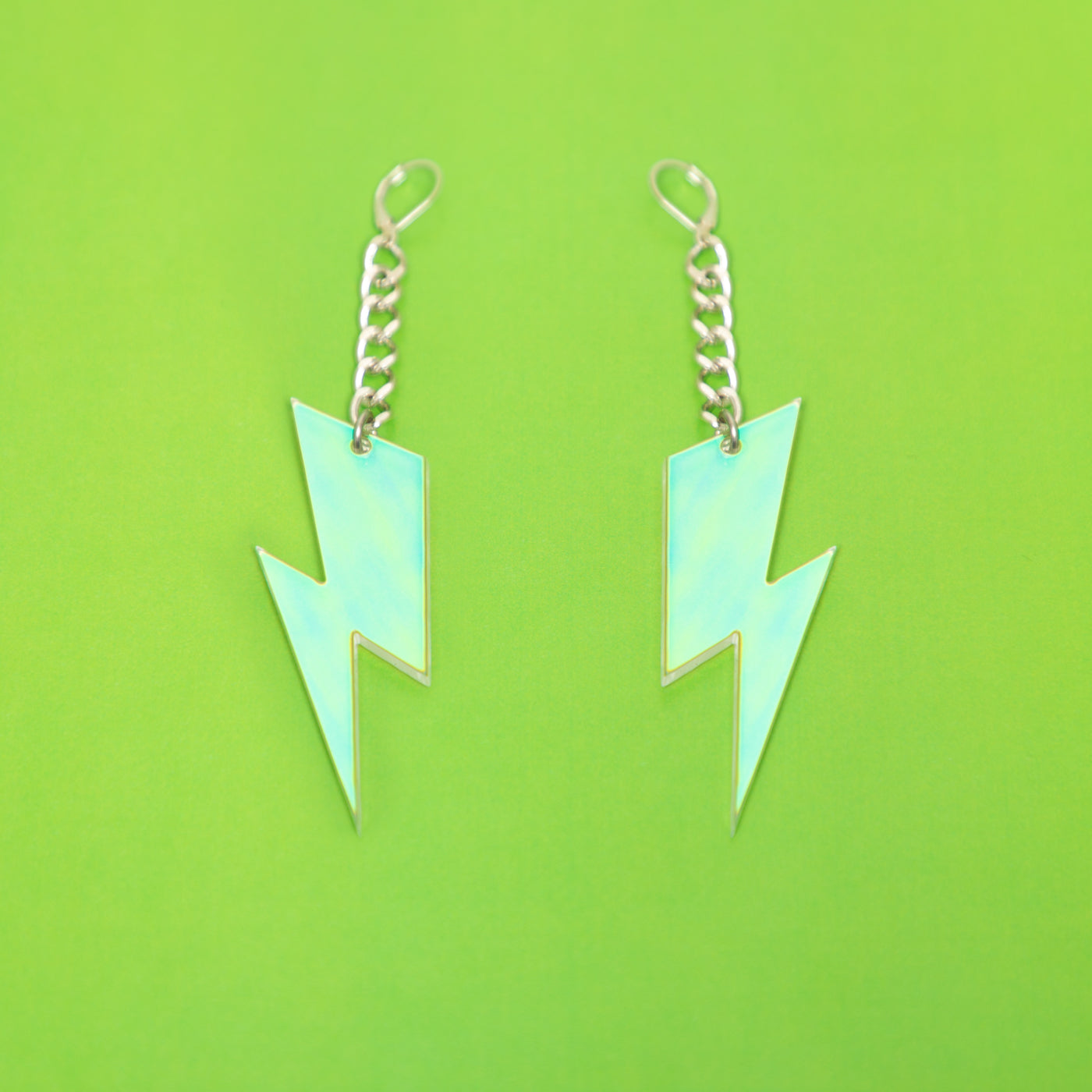 The Ziggy Bolt Chain Earrings,EarringMindFlowers