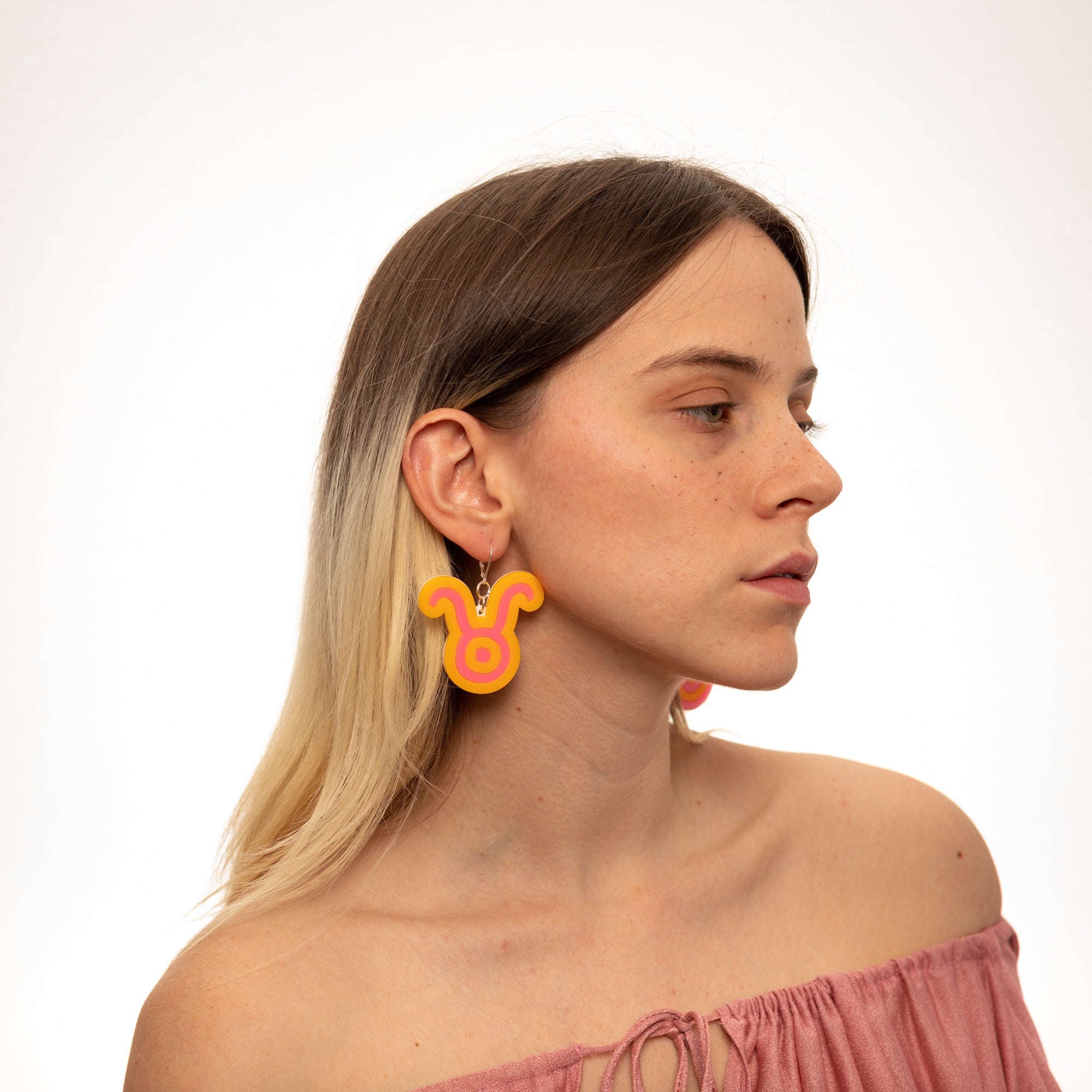 The Taurus Sign Dangle Earrings,EarringMindFlowers