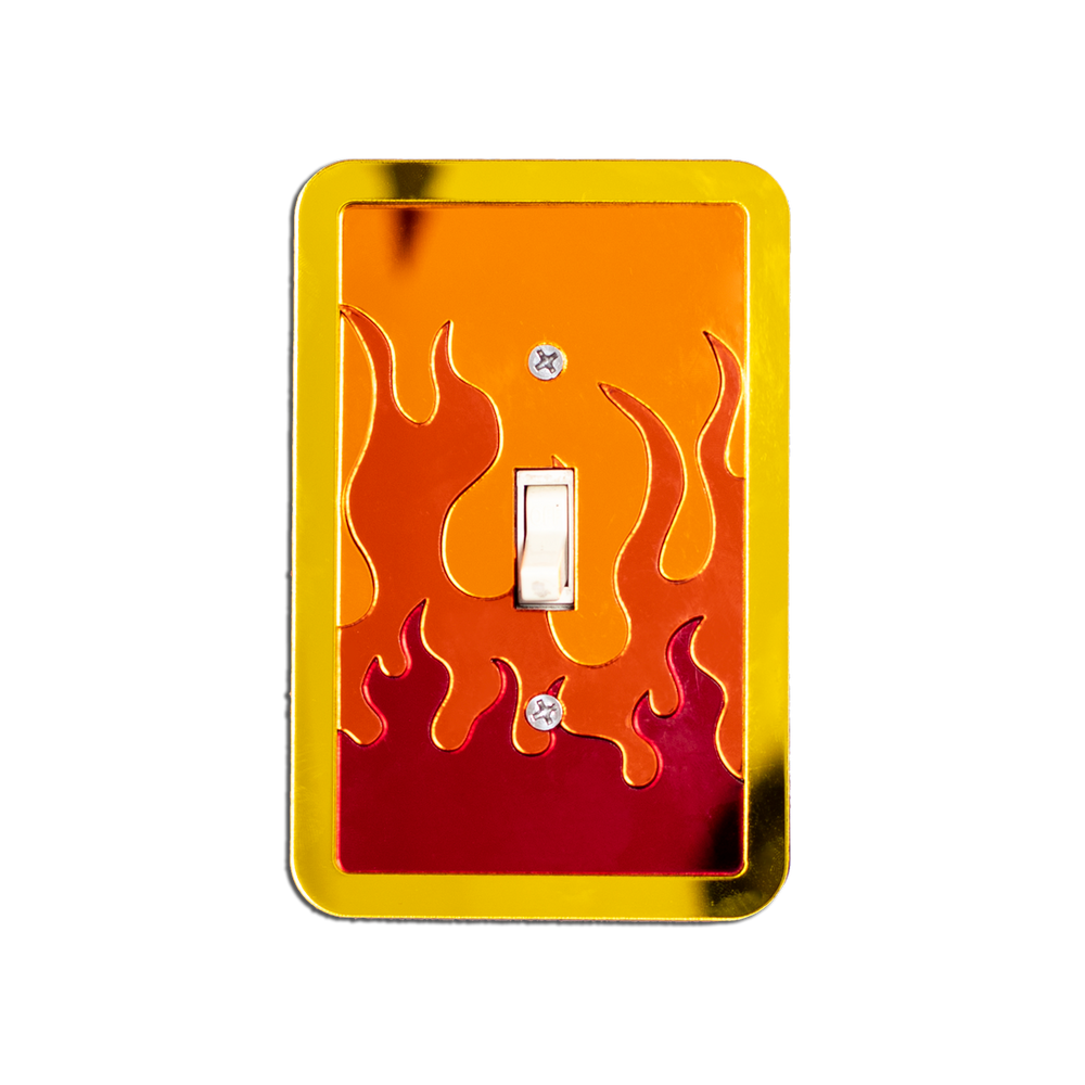 MindFlowers Flaming Light Switch Cover