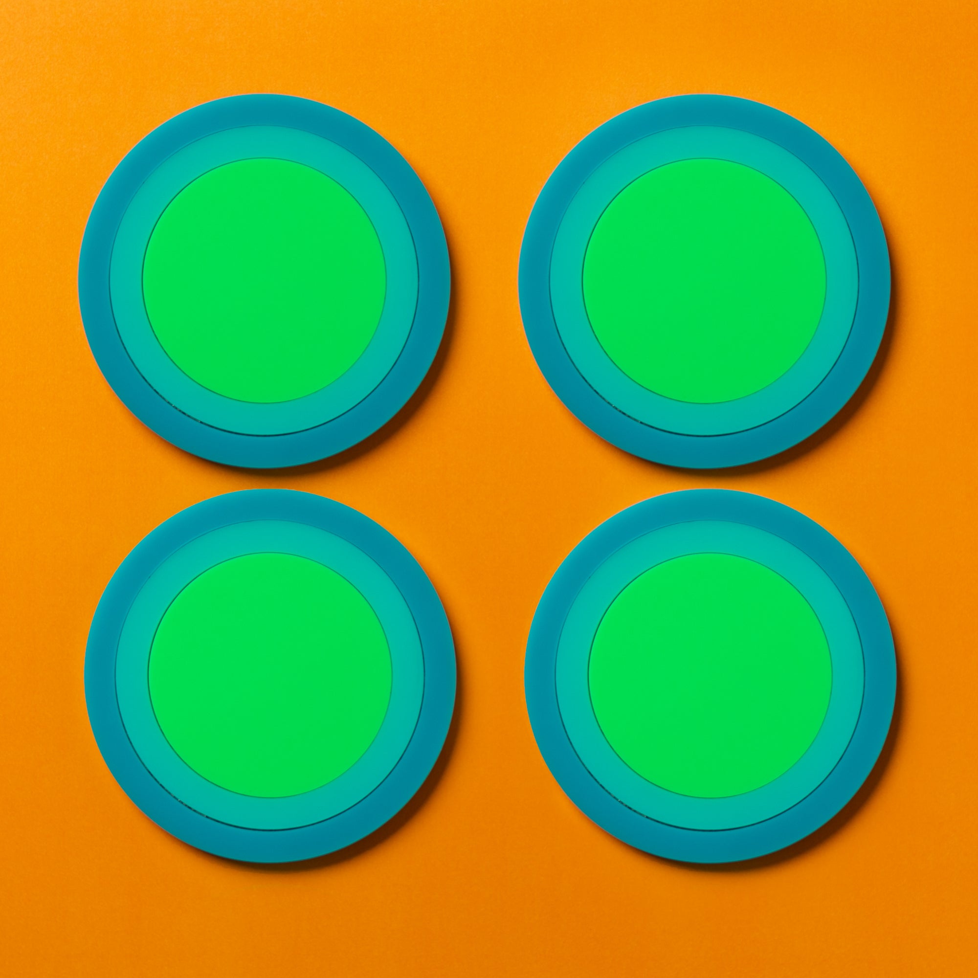 Radiating Circle Coasters