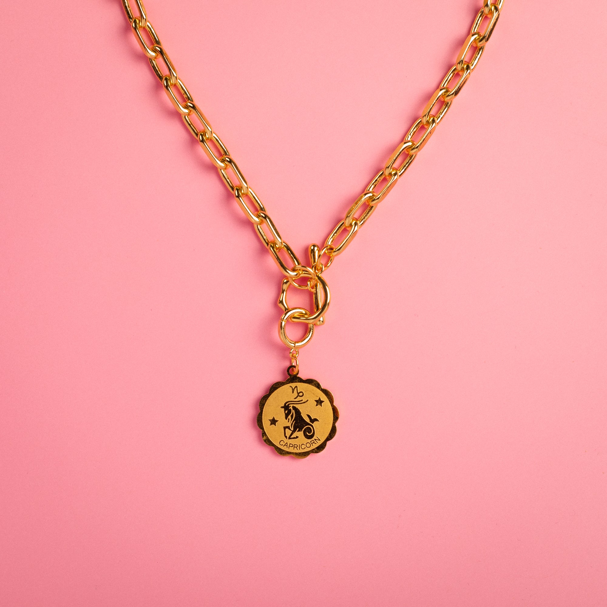 Zodiac Medallion Charm & Necklace