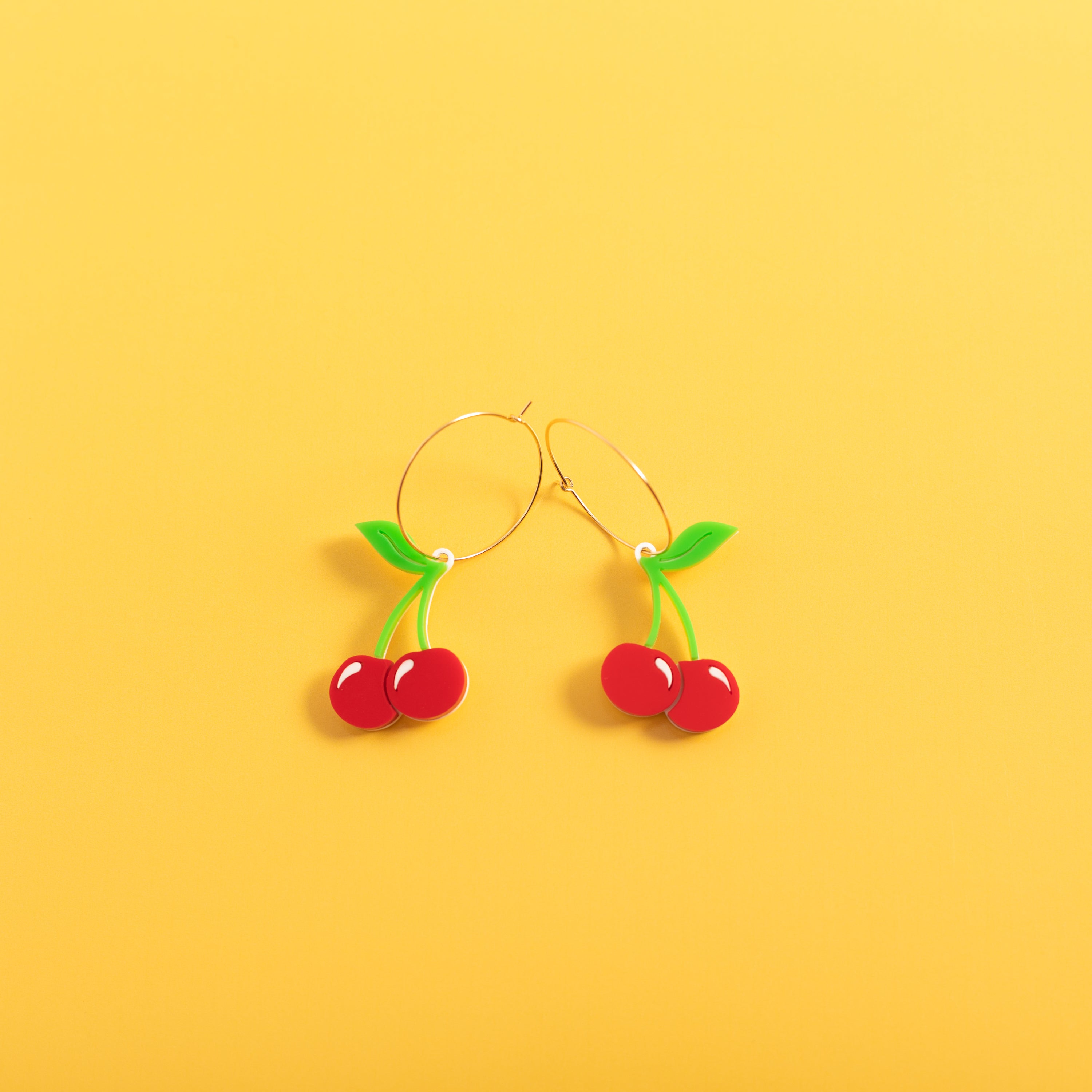 Cherry Hoop Earrings,EarringMindFlowers