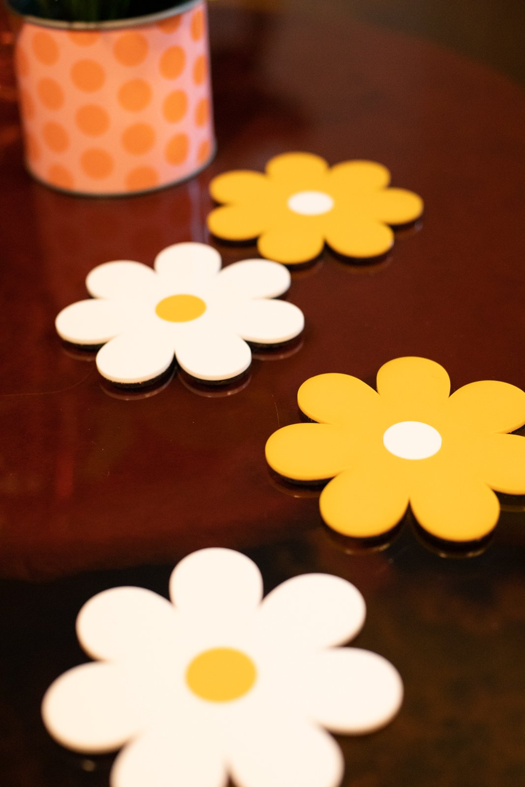 Daisy Coasters Pack of 6