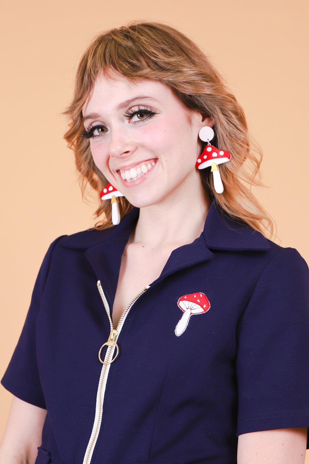 The Magic Mushroom Stud Earrings,EarringMindFlowers