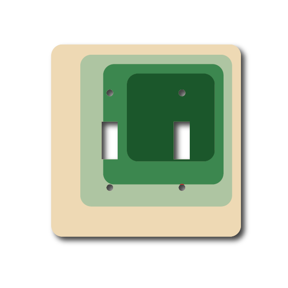 MindFlowers: Squared Light Switch Cover