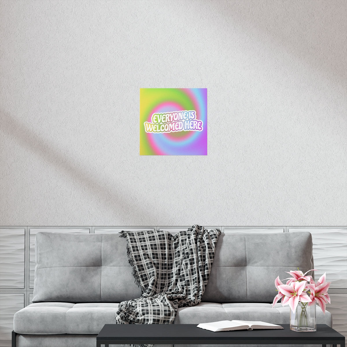Everyone Is Welcomed Wall Art Print (Square)